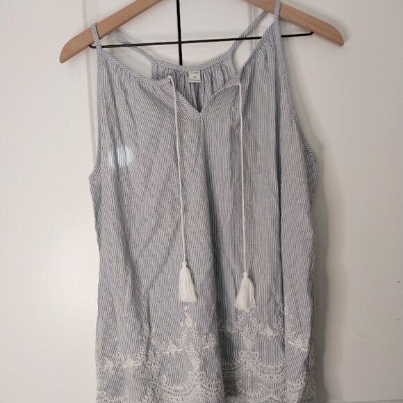 Old Navy Striped Tank Blouse - Picture 1 of 8